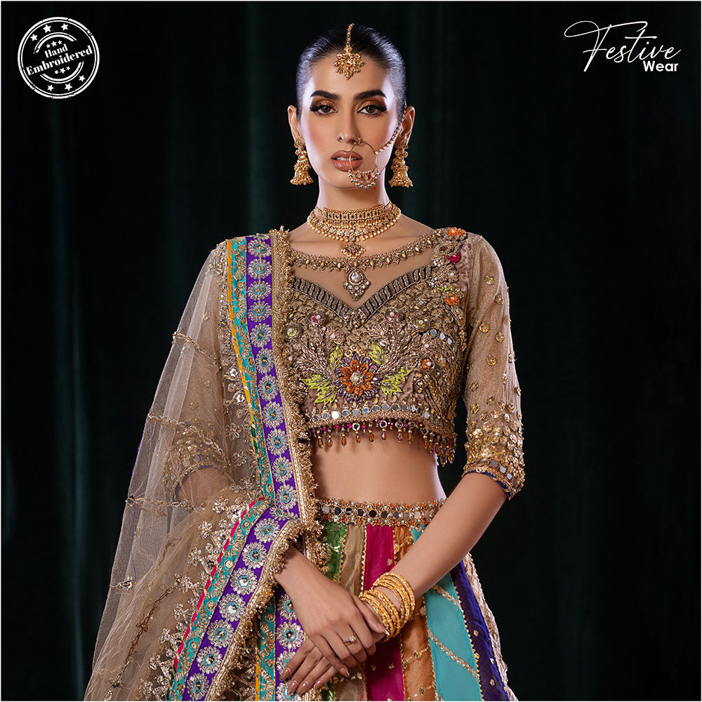 party wear khuda baksh latest dresses P-237