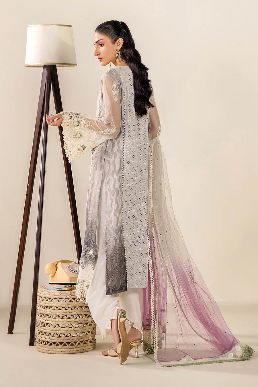 F-200 Pakistani women's formal outfit by Khuda Baksh - view 20