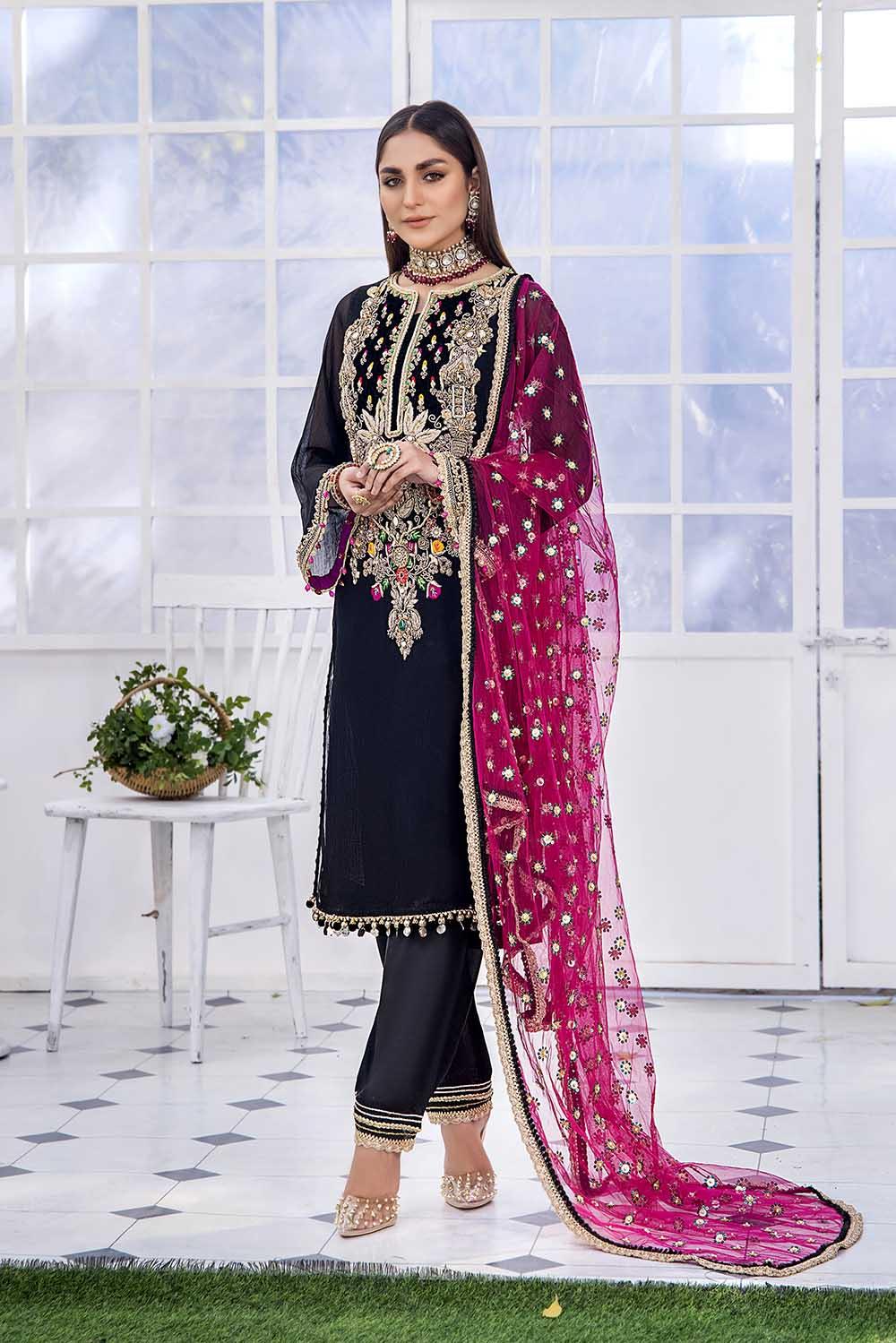 P-223 (CRINKLE CHIFFON) - KHUDA BAKSH CREATIONS