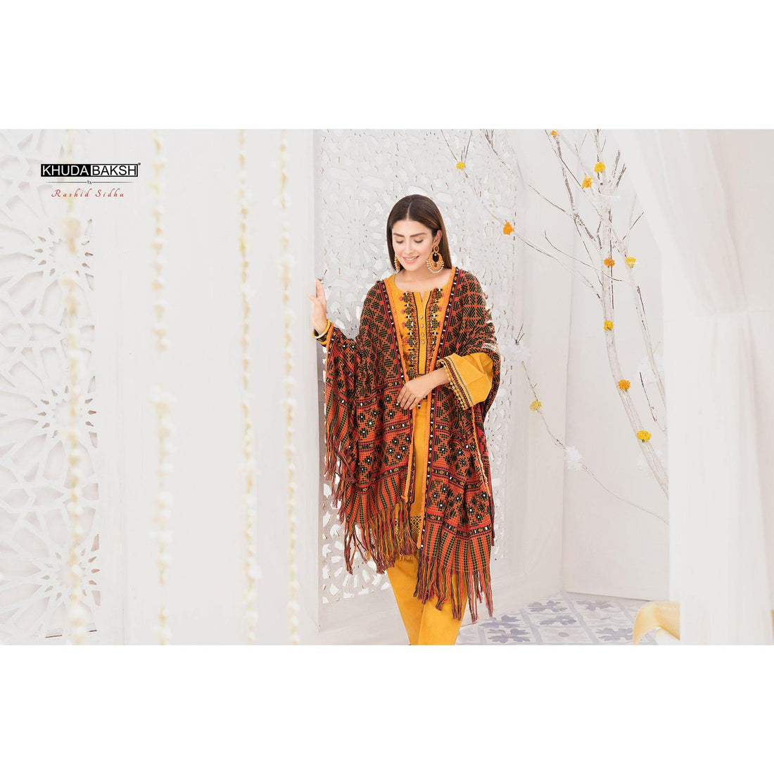 Shawl | Z-220 - KHUDA BAKSH CREATIONS