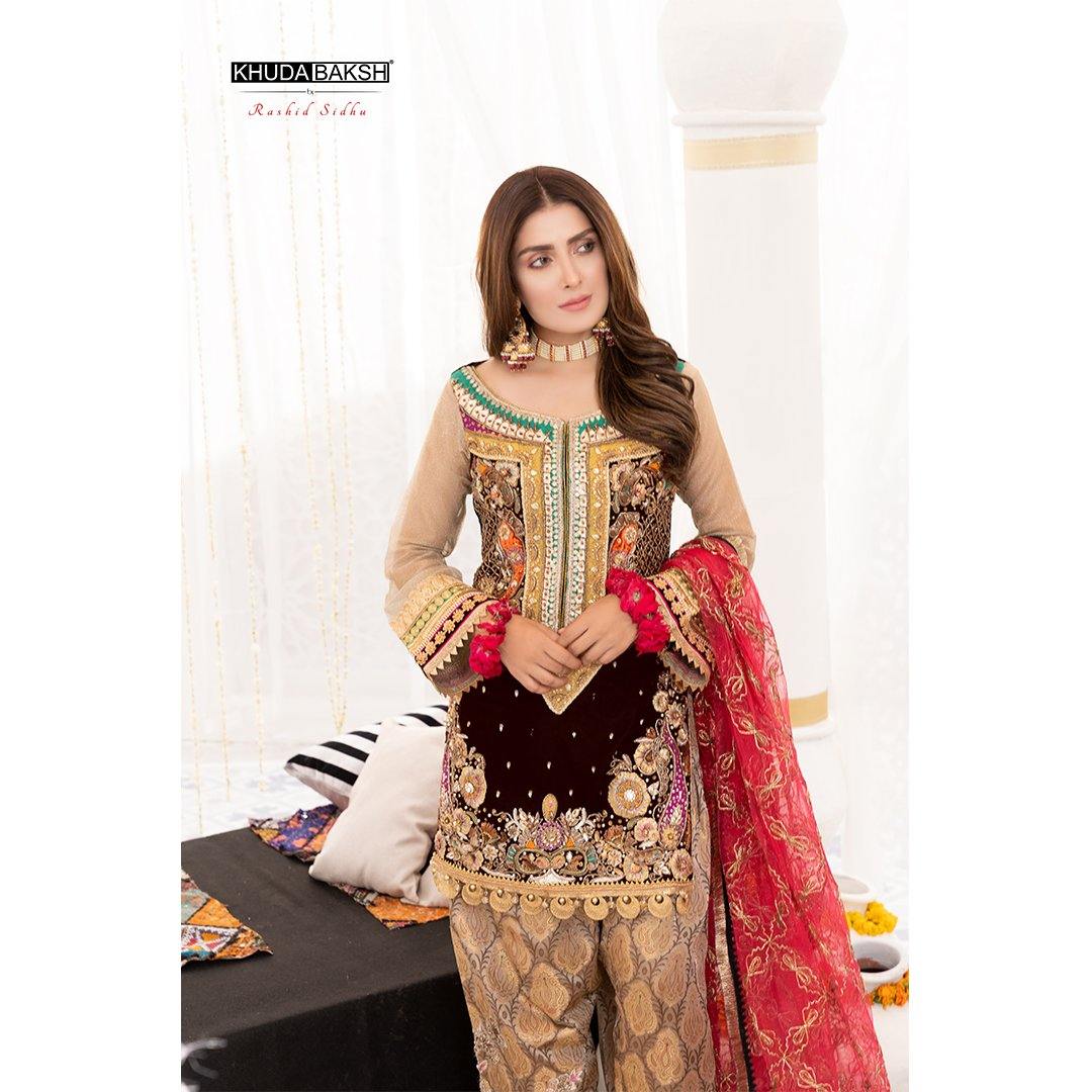 Z-219 (Crinkle Chiffon) - KHUDA BAKSH CREATIONS